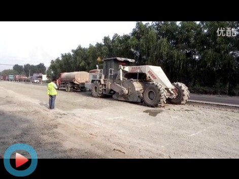 WR2300L，長葛S325省道水穩路基破碎